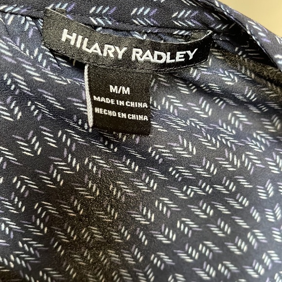 Hilary Radley Sz M Long Sleeve Top - Navy dress - Picture 7 of 8